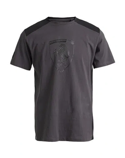 Scuderia Ferrari Man T-shirt Grey Size S Cotton