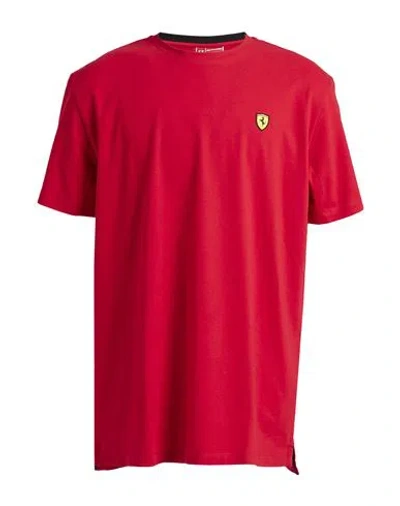 Scuderia Ferrari Ferrari Man T-shirt Red Size 3xl Cotton, Elastane