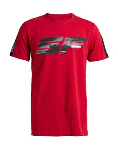 Scuderia Ferrari Ferrari Man T-shirt Red Size Xxl Cotton, Elastane