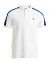 Scuderia Ferrari Man Polo Shirt White Size M Cotton, Elastane