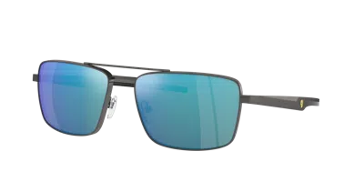 Scuderia Ferrari Man Sunglass Fz5001 In Mirror Blue Polarized