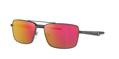 Scuderia Ferrari Man Sunglass Fz5001 In Mirror Red