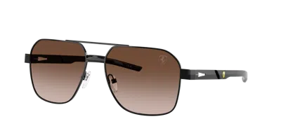 Scuderia Ferrari Mann Sunglass Fz5003 In Brown