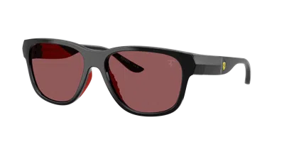 Scuderia Ferrari 57mm Pillow Sunglasses In Burgundy
