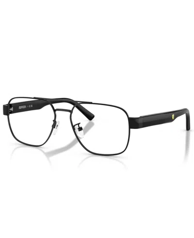 Scuderia Ferrari Men's Eyeglasses, Fz7014d In Black Shiny