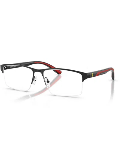 Scuderia Ferrari Men's Eyeglasses, Fz7015 In Black Shiny