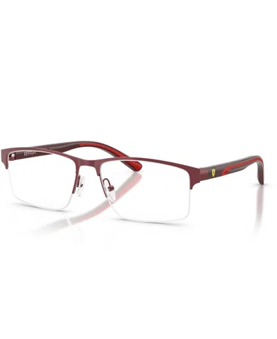 Scuderia Ferrari Men's Eyeglasses, Fz7015 In Red Bordeaux