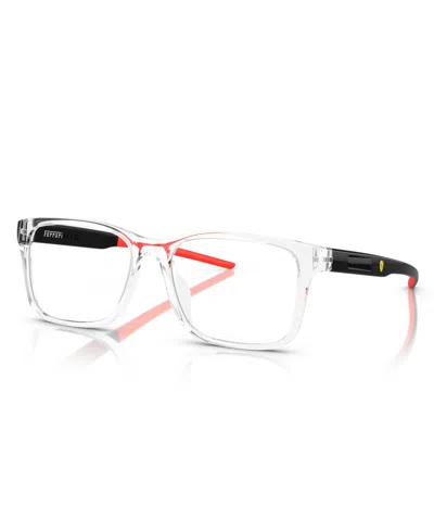 Scuderia Ferrari Men's Eyeglasses, Fz8010u In Crystal
