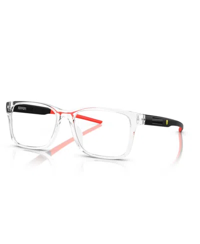 Scuderia Ferrari Men's Eyeglasses, Fz8010u In Crystal