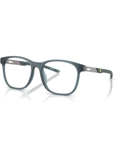 Scuderia Ferrari Men's Eyeglasses, Fz8024u In Blue Trasparent