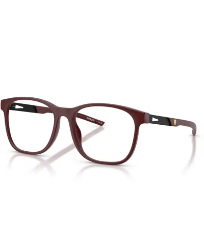 Scuderia Ferrari Men's Eyeglasses, Fz8024u In Red Bordeaux