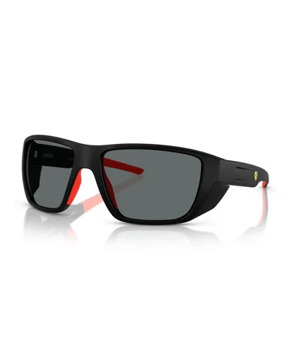 Scuderia Ferrari Men's Polarized Sunglasses Fz6012u In Black