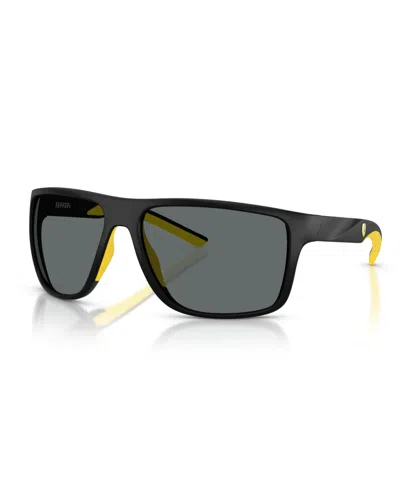 Scuderia Ferrari Men's Polarized Sunglasses, Fz6015u In Matte Black