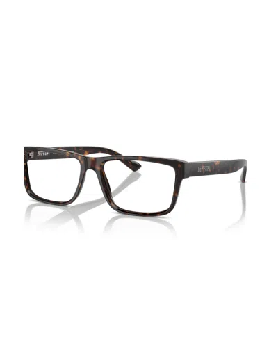 Scuderia Ferrari Men's Rectangle Eyeglasses, Fh4001 In Havana