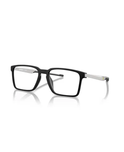 Scuderia Ferrari Men's Rectangle Eyeglasses, Fz8005u In Transparent Light Red