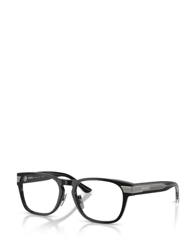 Scuderia Ferrari Men's Square Eyeglasses, Fh4012d In Shiny Black