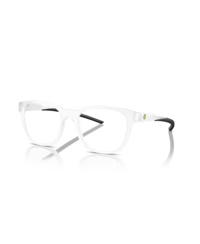 Scuderia Ferrari Men's Square Eyeglasses, Fz8006 In Transparent Gray
