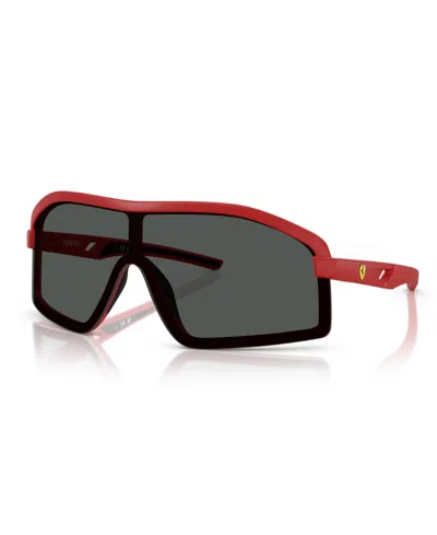 Scuderia Ferrari Men's Sunglasses Fz6010u In Matte Red