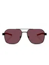 Scuderia Ferrari 60mm Mirrored Pilot Sunglasses In Brown