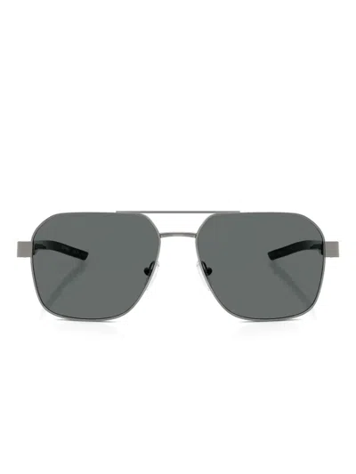 Scuderia Ferrari Pilot-frame Sunglasses In Green