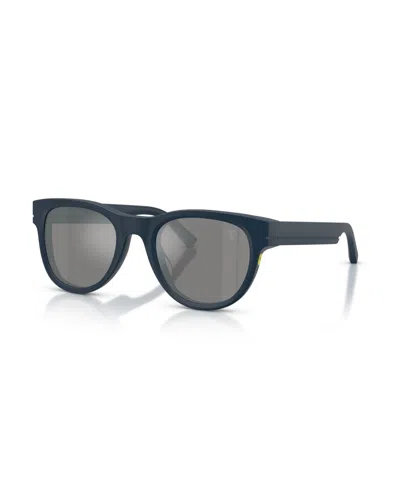 Scuderia Ferrari Polarized Round Sunglasses Fz6034u In Blue