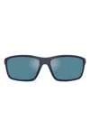 Scuderia Ferrari Rectangle-frame Sunglasses In Blue