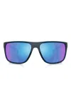 Scuderia Ferrari Rectangle-frame Sunglasses In Blue