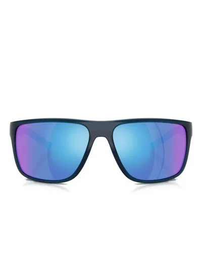 Scuderia Ferrari Rectangle-frame Sunglasses In Blue