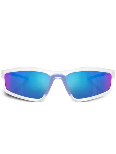 Scuderia Ferrari Rectangle-frame Sunglasses In Grey