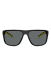 Scuderia Ferrari 63mm Polarized Pillow Sunglasses In Black