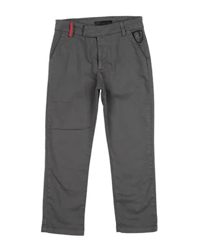 Scuderia Ferrari Babies'  Toddler Boy Pants Grey Size 6 Cotton, Elastane In Gray