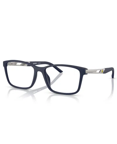 Scuderia Ferrari Unisex Eyeglasses, Fz8012u In Blue