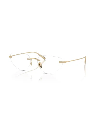 Scuderia Ferrari Unisex Irregular Eyeglasses, Fh3002td In Pale Gold