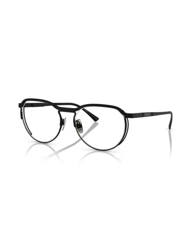 Scuderia Ferrari Unisex Oval Eyeglasses, Fh3004t In Matte Black