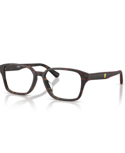 Scuderia Ferrari Unisex Pillow Eyeglasses, Fz8029d In Brown
