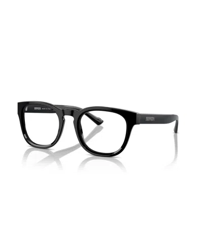 Scuderia Ferrari Unisex Round Eyeglasses, Fh4002 In Black
