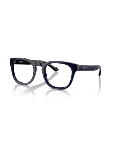 Scuderia Ferrari Unisex Round Eyeglasses, Fh4002 In Blue