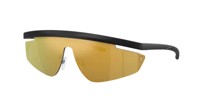 Scuderia Ferrari Unisex Sunglass Fz6001 In Gold Mirror