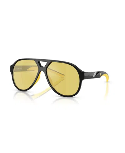 Scuderia Ferrari Unisex Sunglasses, Fz6014u In Black