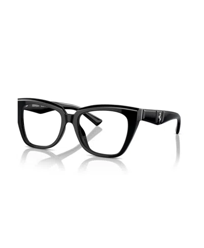 Scuderia Ferrari Women's Square Eyeglasses, Fh4003u In Black