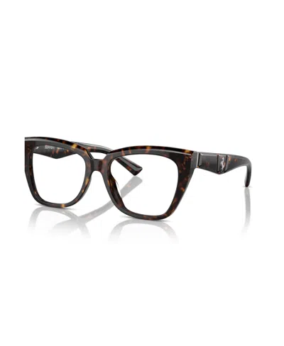 Scuderia Ferrari Women's Square Eyeglasses, Fh4003u In Havana