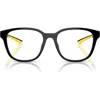 Scuderia Ferrari X  52mm Round Optical Glasses In Black