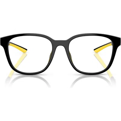 Scuderia Ferrari X  52mm Round Optical Glasses In Black