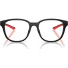 Scuderia Ferrari X  52mm Round Optical Glasses In Matte Black