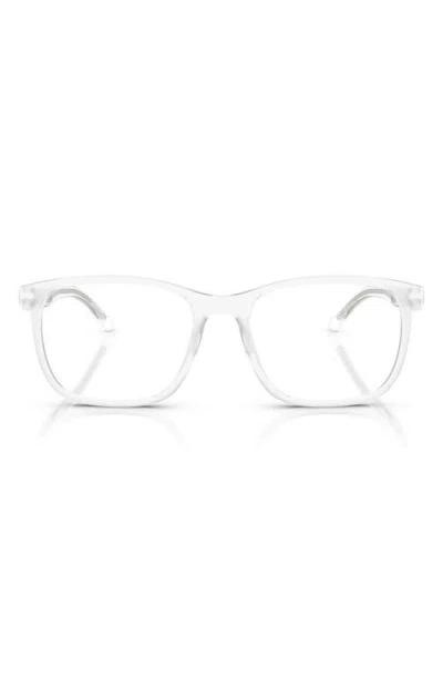 Scuderia Ferrari X  53mm Pillow Optical Glasses In Matte Crystal