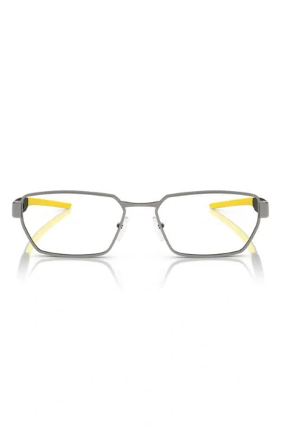 Scuderia Ferrari X  55mm Irregular Optical Glasses In Gunmetal