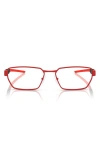 Scuderia Ferrari X  55mm Irregular Optical Glasses In Red