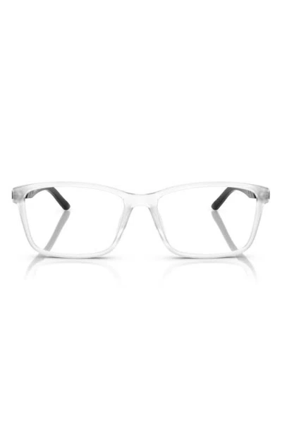 Scuderia Ferrari X  55mm Pillow Optical Glasses In Matte Crystal