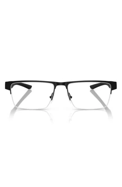 Scuderia Ferrari X  57mm Rectangular Optical Glasses In Matte Black