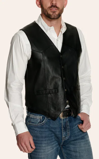 Scully Black Snap Lamb Vest
